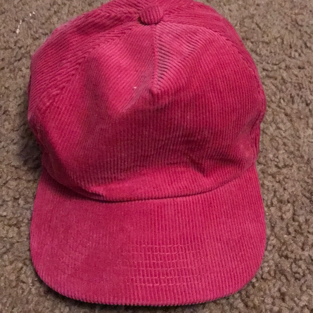 VINTAGE pink corduroys hat
